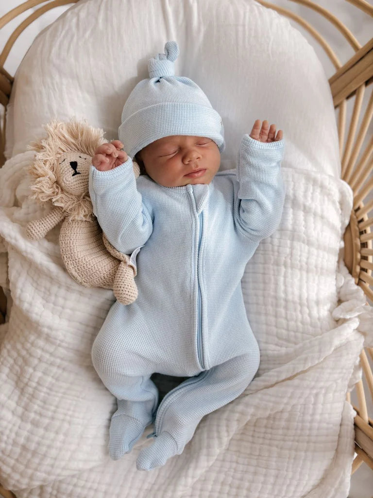 My First Outfit Onesie Beanie Set Baby Blue