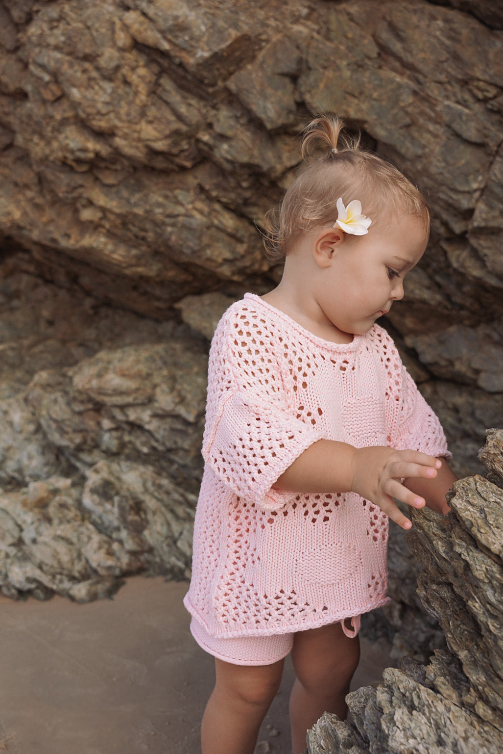 Crochet Tee | Cherry Blossom