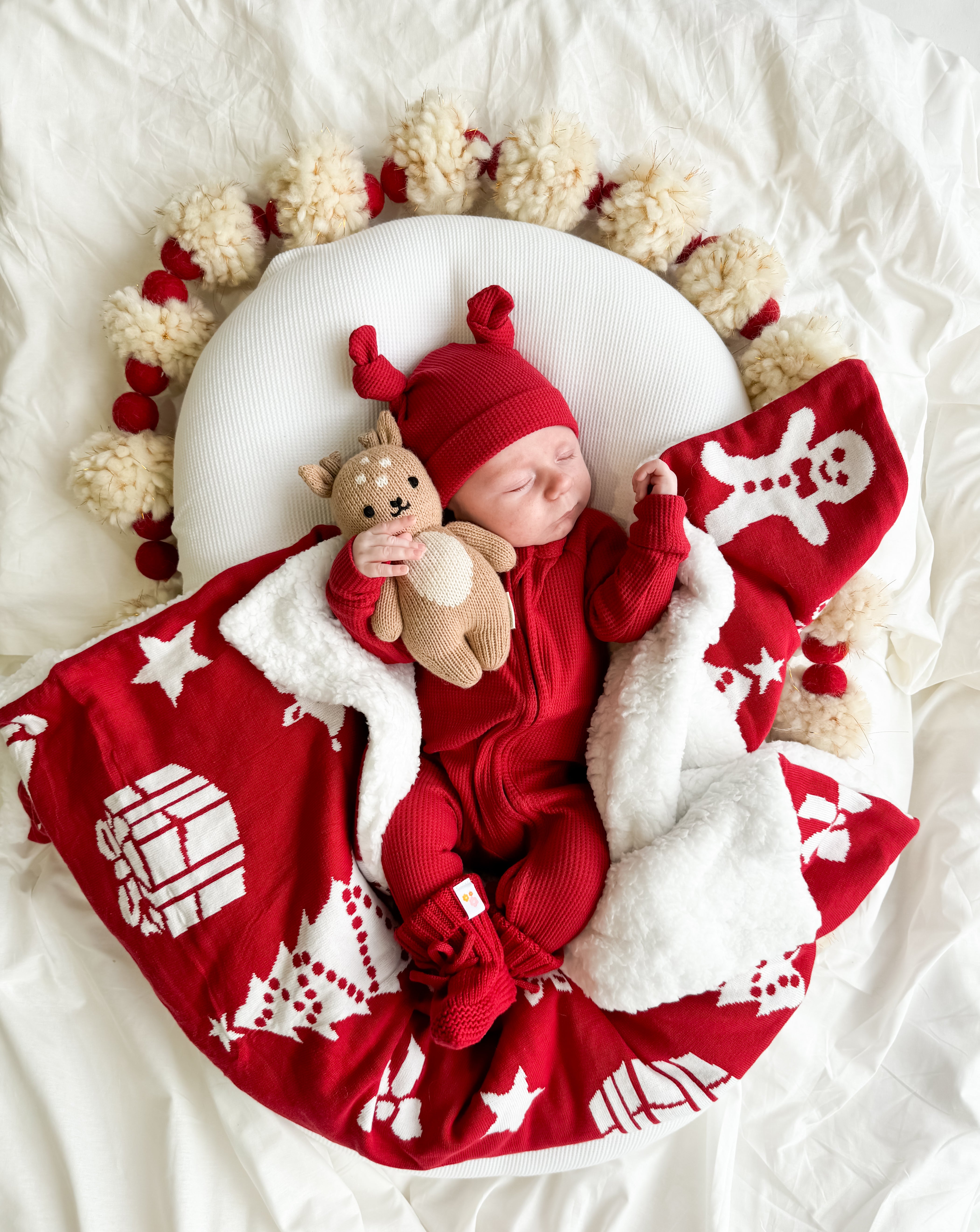 Zip Romper | Rudolph Red