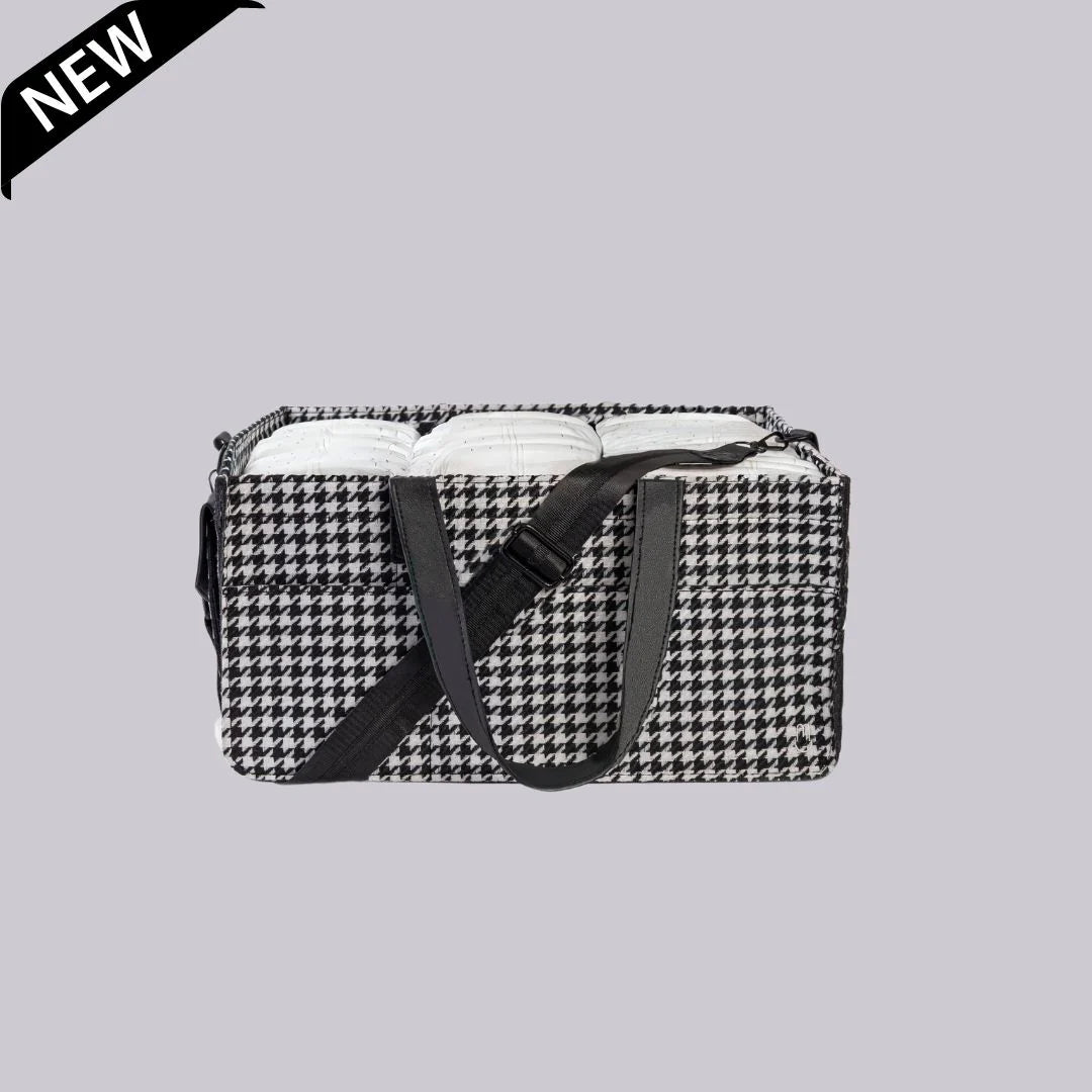 Bunnie Caddie | Houndstooth Black