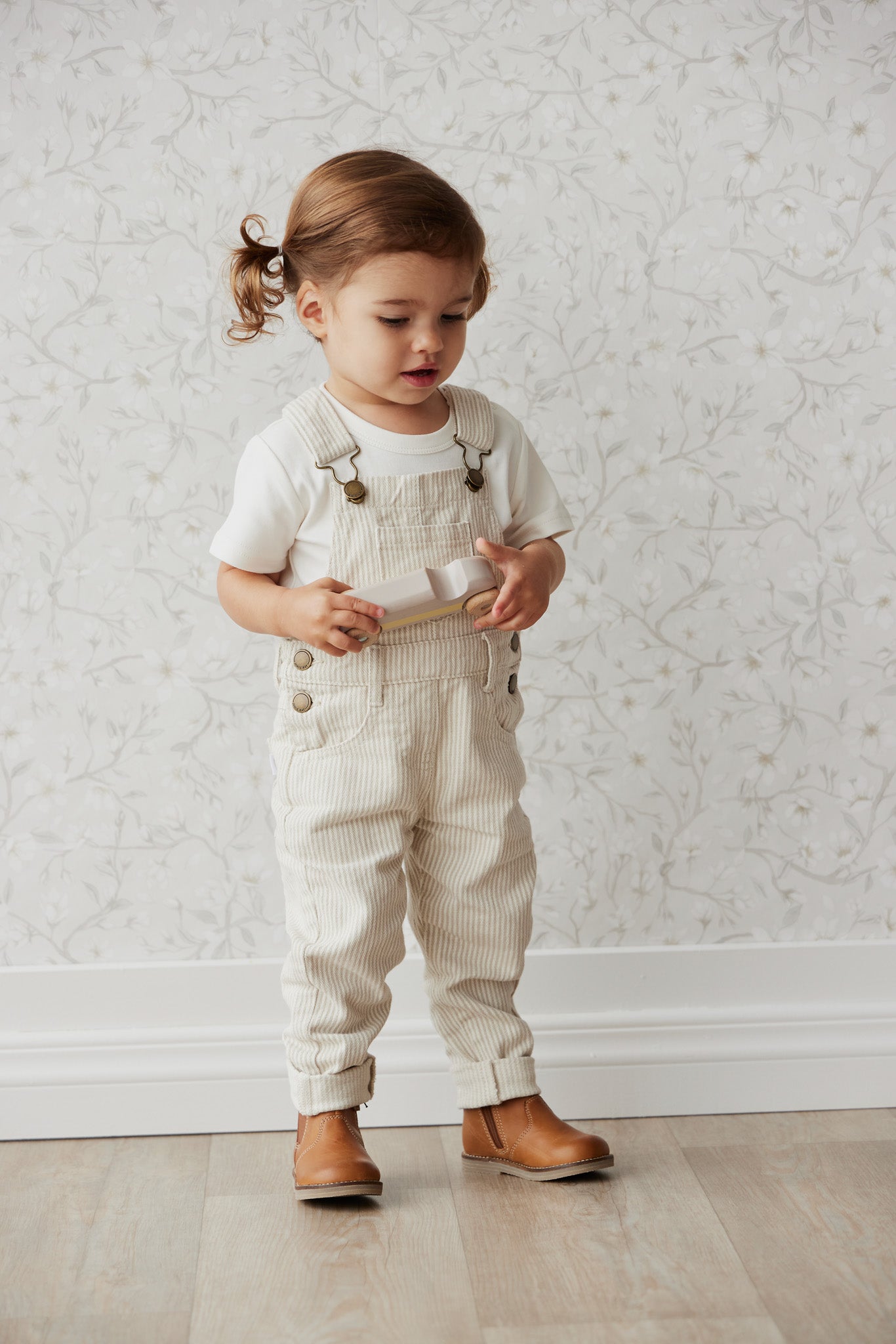 Jordie Cotton Twill Overall | Stripe Cotton