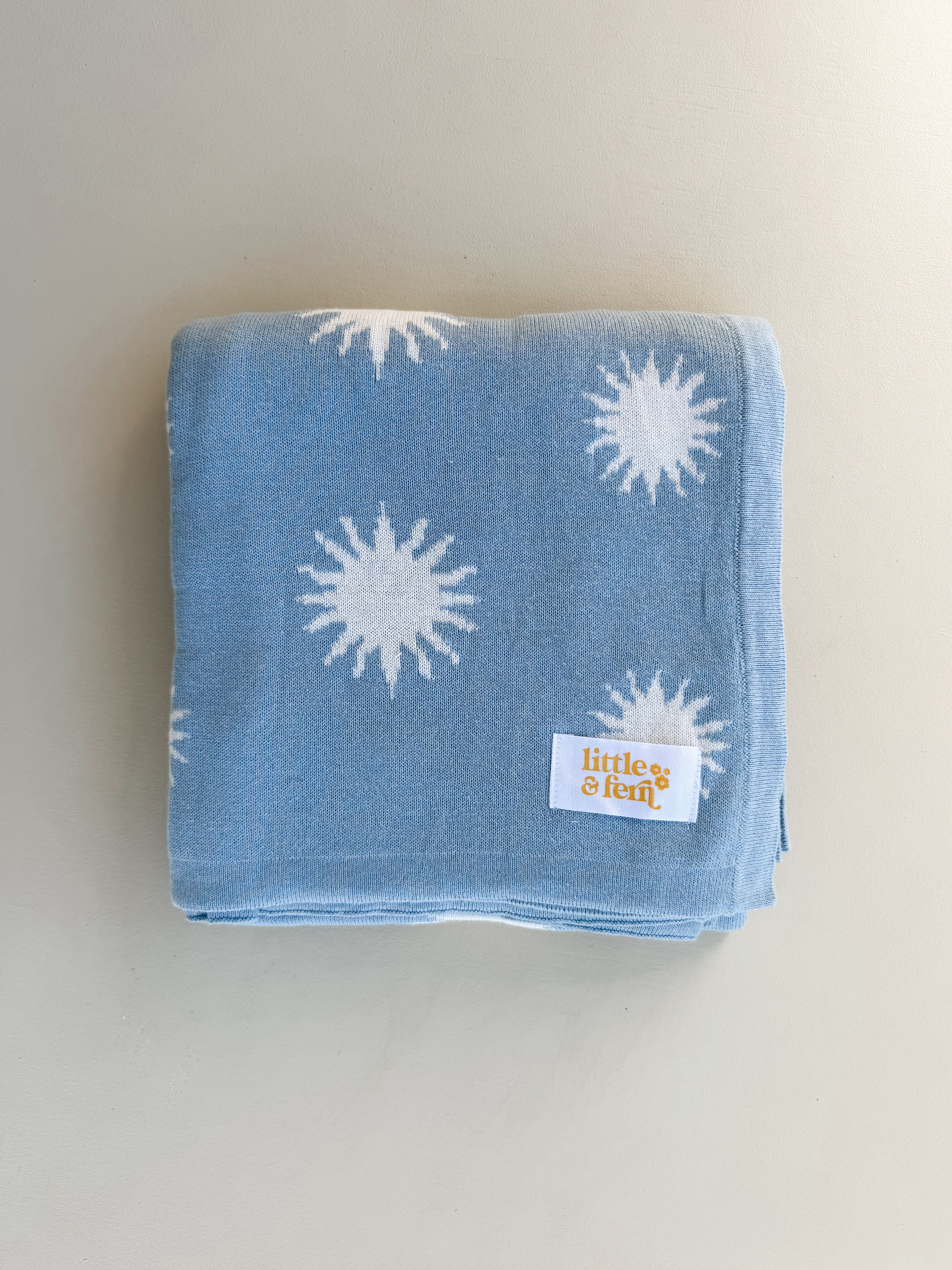 Knit Blanket | Celestial Blue